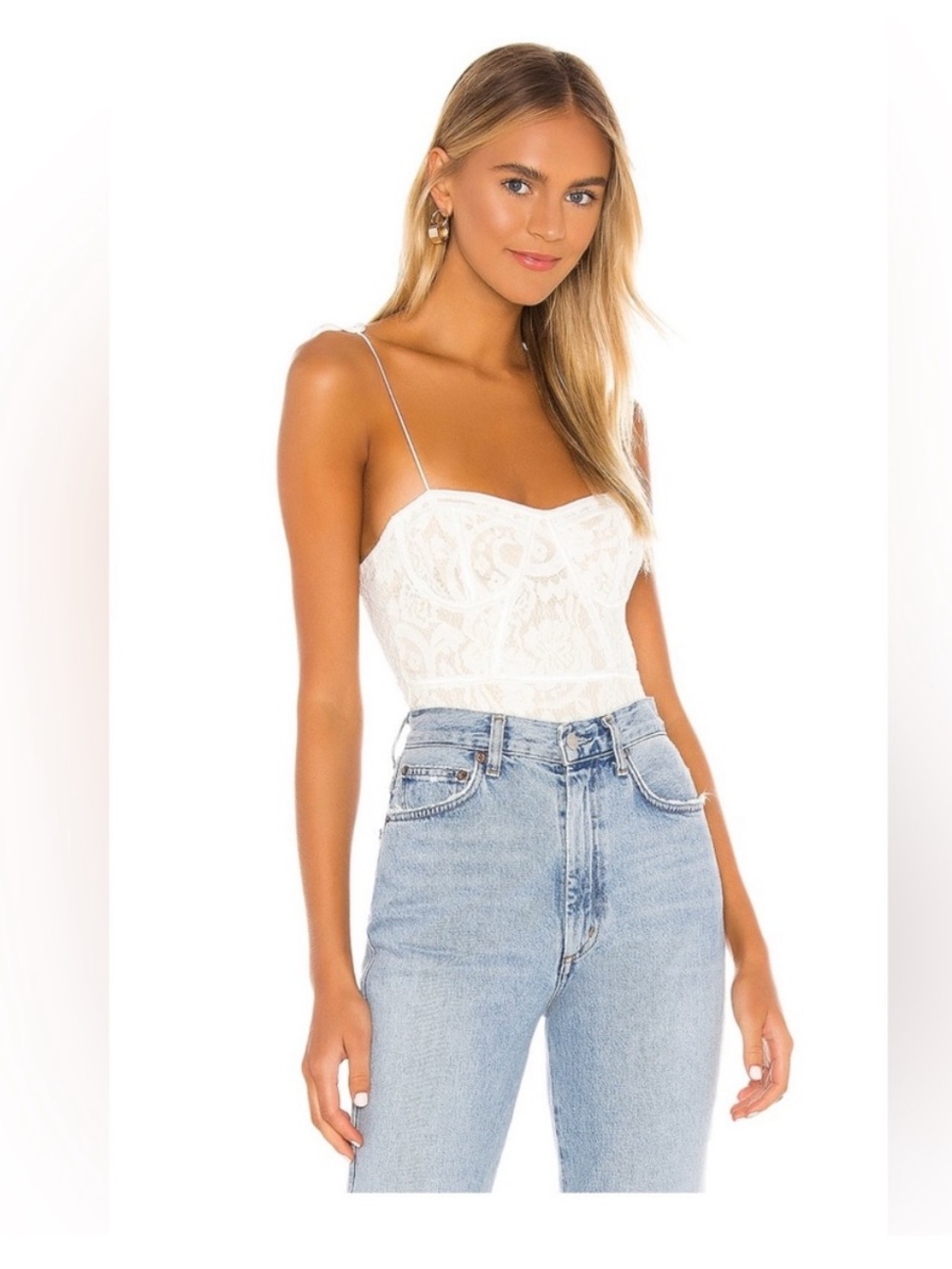 Revolve Superdown lace bodysuit